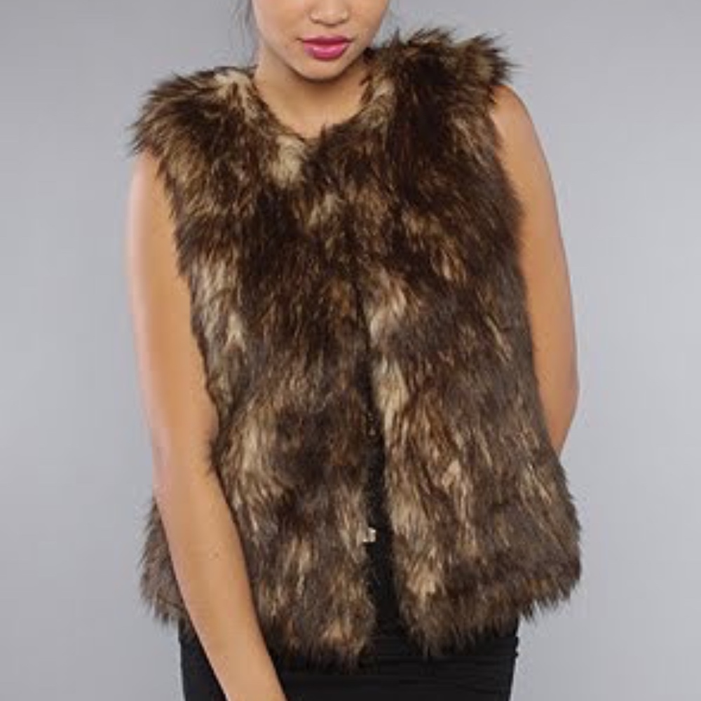 Rachel Roy Faux Fur Vest